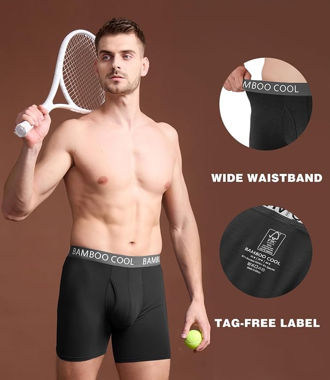 BAMBOO COOL Men's Ultra ComfortSoft Underwear, Moisture Wicking & Breathable No - Image 4