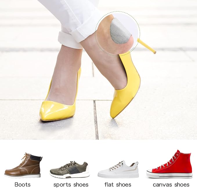 Back of Heel Cushion Pads, Adhesive Heel Grips Inserts - Image 6
