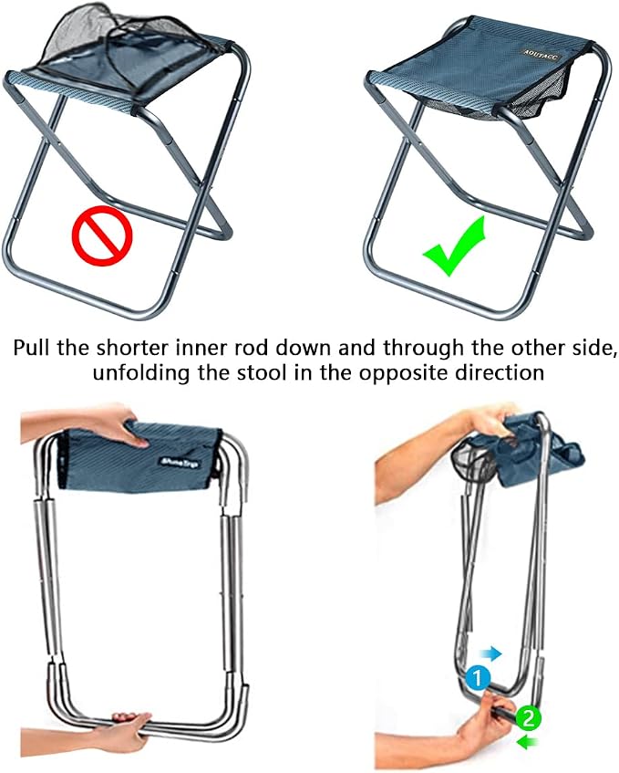 AOUTACC Ultralight Portable Folding Camping Stool - Image 4