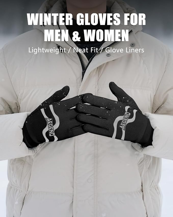 Aegend Lightweight Winter Gloves - Image 6