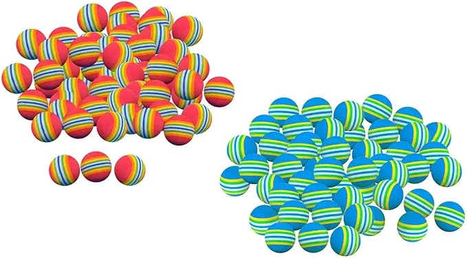 50-Piece EVA Foam Practice Golf Balls, Soft Elastic Indoor Training Balls - Image 3