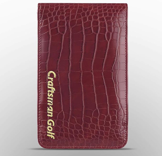 Craftsman Golf Crocodile Pattern Golf Scorecard Holder and Yardage Book Cover - Image 2