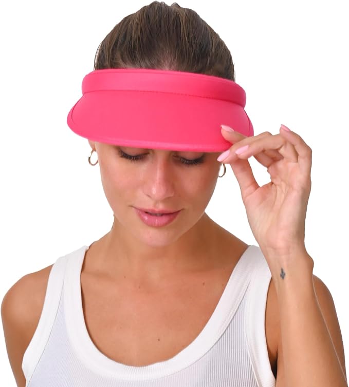 2 Pack Sun Visor Hats Women Men Clip On Wide Brim Visors Hat Outdoor Sports - Image 4