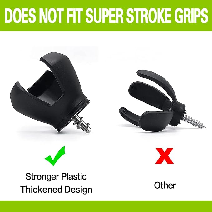 3-Prong Golf Ball Retriever Grabber Pick Up, Back Saver Claw Put On Putter Grip - Image 5
