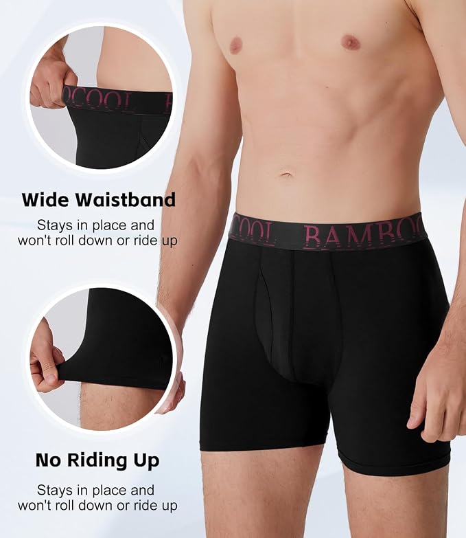 BAMBOO COOL Men's Ultra ComfortSoft Underwear, Moisture Wicking & Breathable No - Image 3