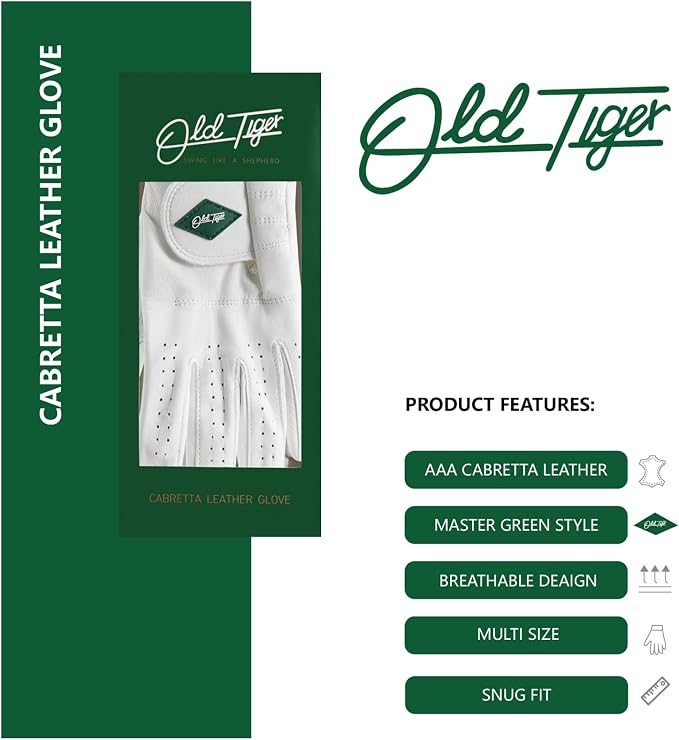 Men's Golf Glove Left Hand All Weather Grip AAA Cabretta Leather Soft Glove - Image 4