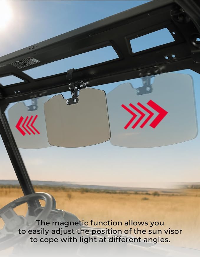 KEMIMOTO UTV Magnetic Sun Visor Compatible - Image 2