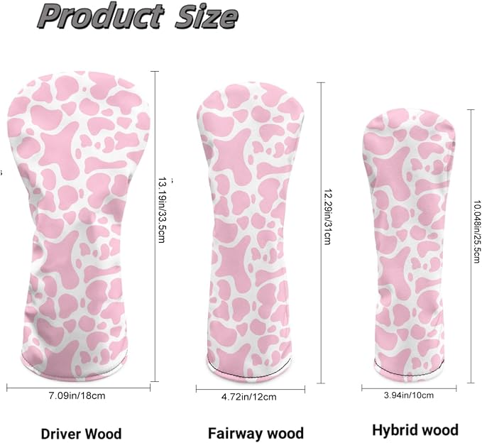 Golf Club Head Covers for Club Protective, Waterproof PU Leather Driver Fairway - Image 7