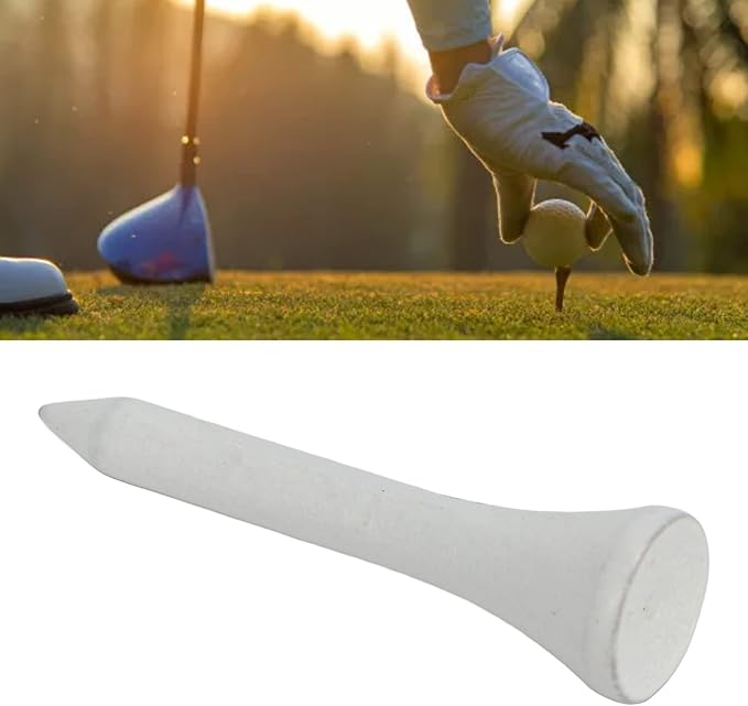 50Pcs Golf Tees, Wooden Practice Golf Tees White Long Ball Base Set Kit - Image 6