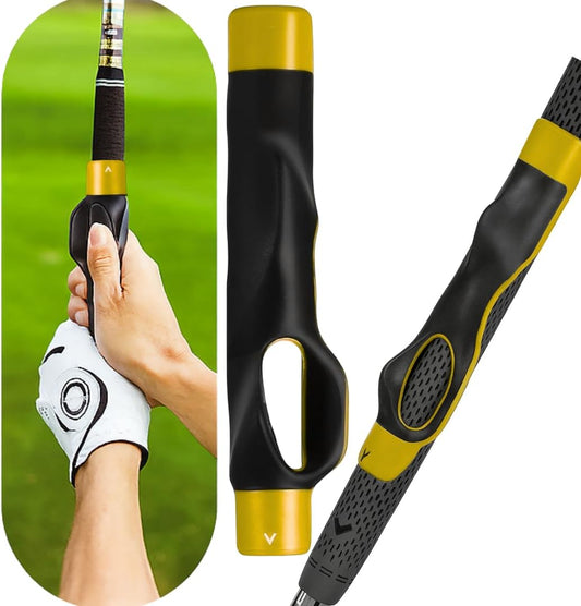 Golf Grip Trainer, Golf Training Aid, Grip Trainer To Help Train Correct Hand Position, Attachment for Improved Hand Positioning on Clubs, Enhance Grip Strength, Precision, and Swing Technique