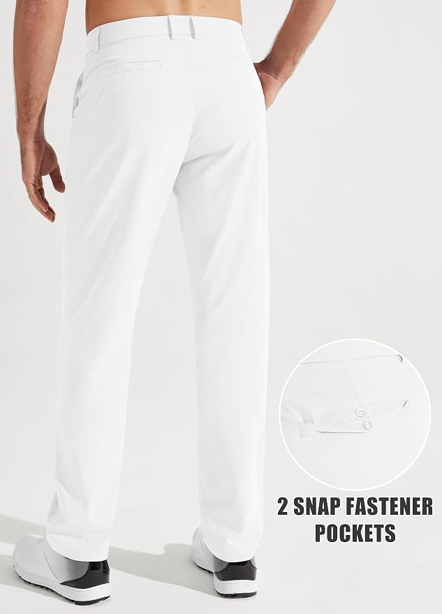 Libin Mens Golf Pants Stretch Work Dress Pants 30"/32"/34" Quick Dry - Image 2