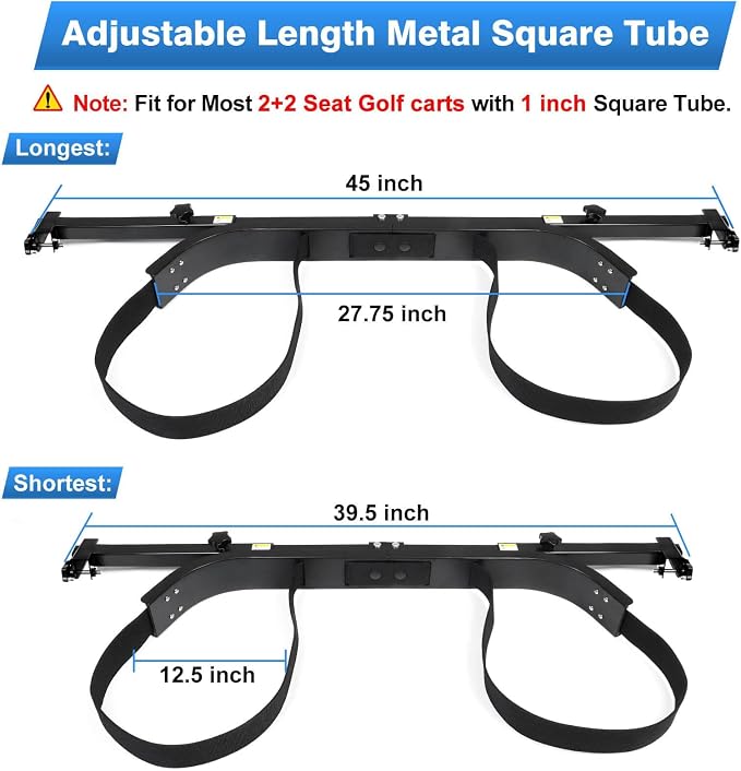 Golf Cart Rear Seat Bag Holder Bracket Attachment - Image 2