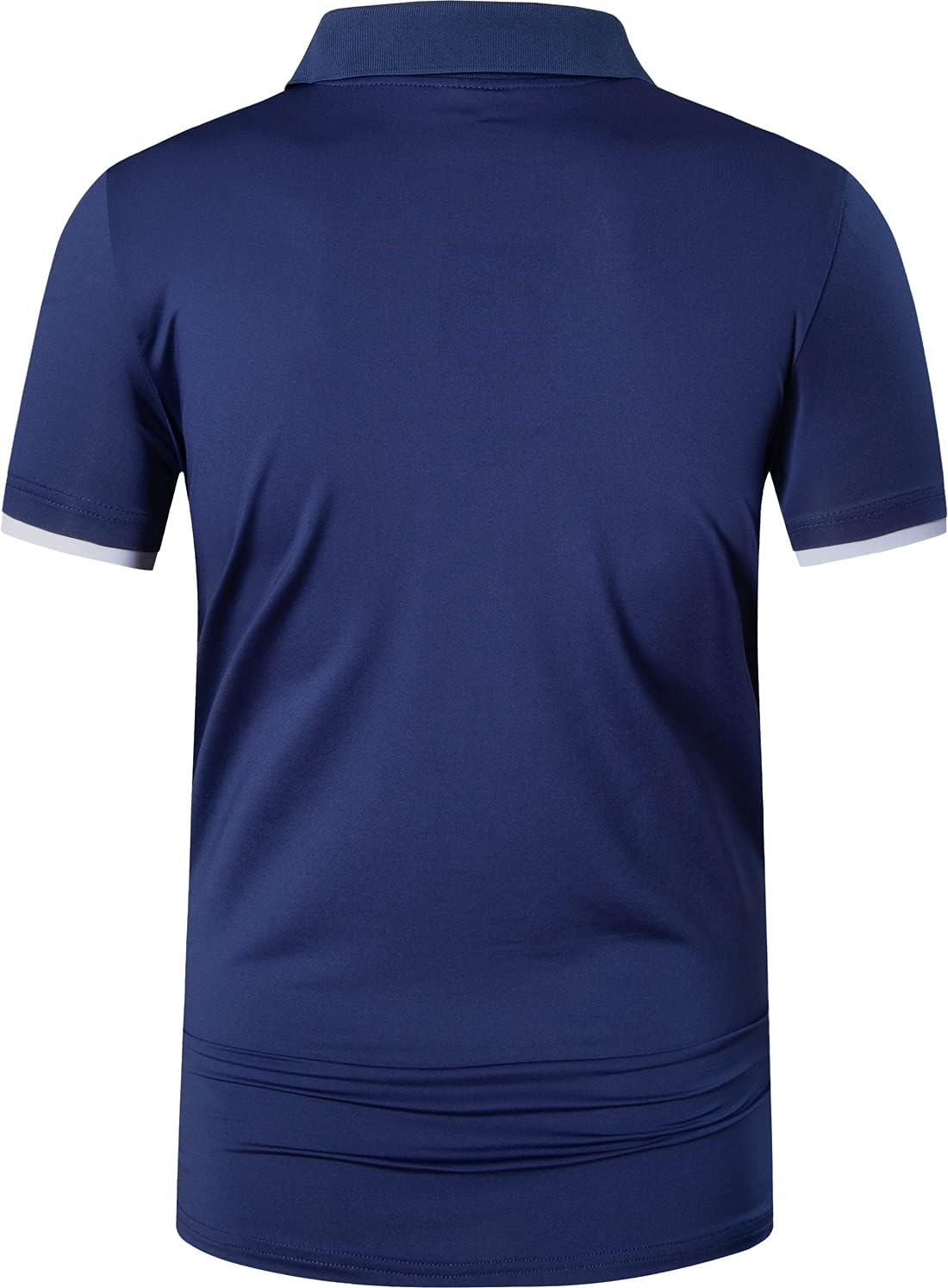 jeansian Men's Sport Outdoor Quick Dry Fit Short Sleeves Polo Tee Shirt Tshirt T-Shirt Tops Golf Tennis Bowling LSL195