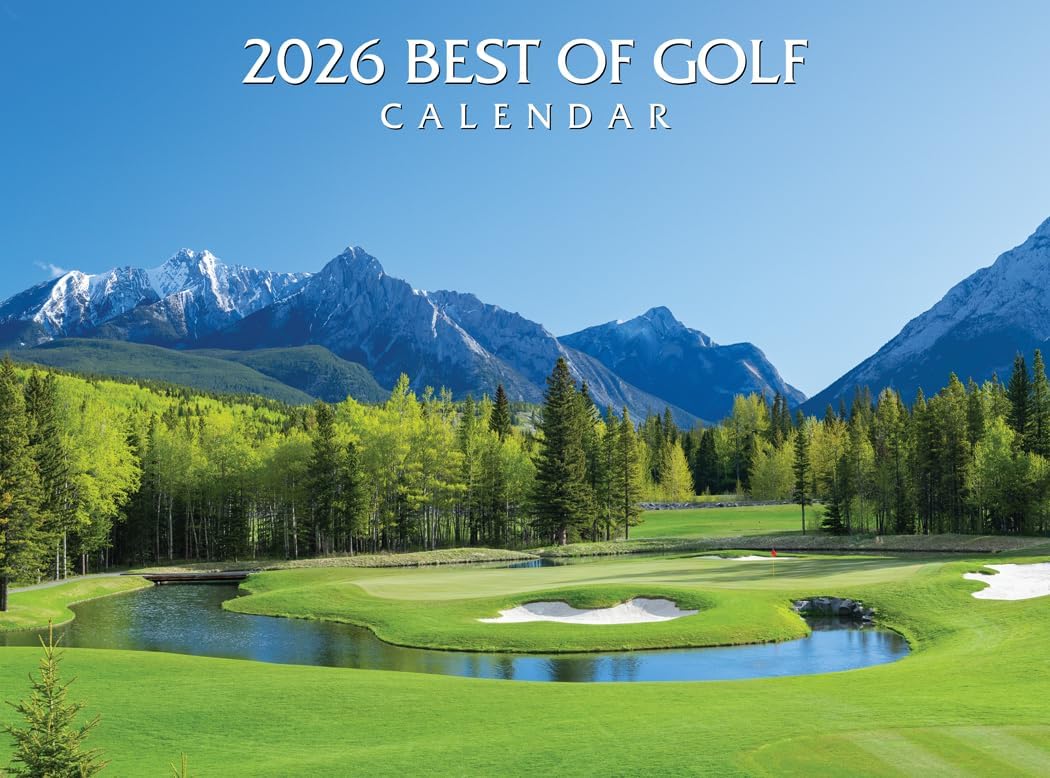 2026 Best of Golf Wall Calendar - Includes PGA (Majors) Tour Dates -13.5" x 20" Opened