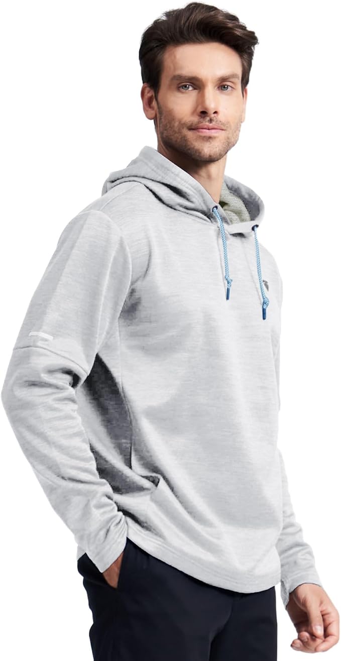 Hoodies for Men Golf Fleece Hooded Sweatshirts Dry Fit Athletic Lightweight - Image 3