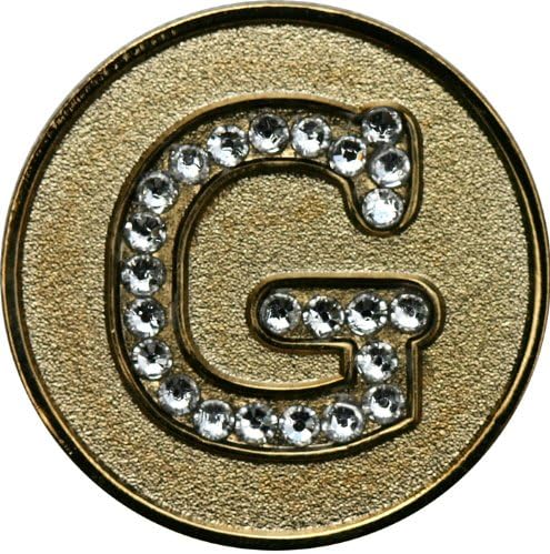 Monogram Initial Golf Ball Marker by Unknown
