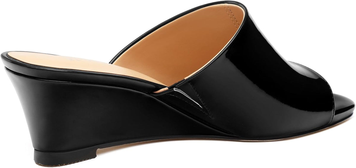Wedge Sandals for Women Open Toe Wedge Heels Womens Matte High Heel Sandal - Image 5