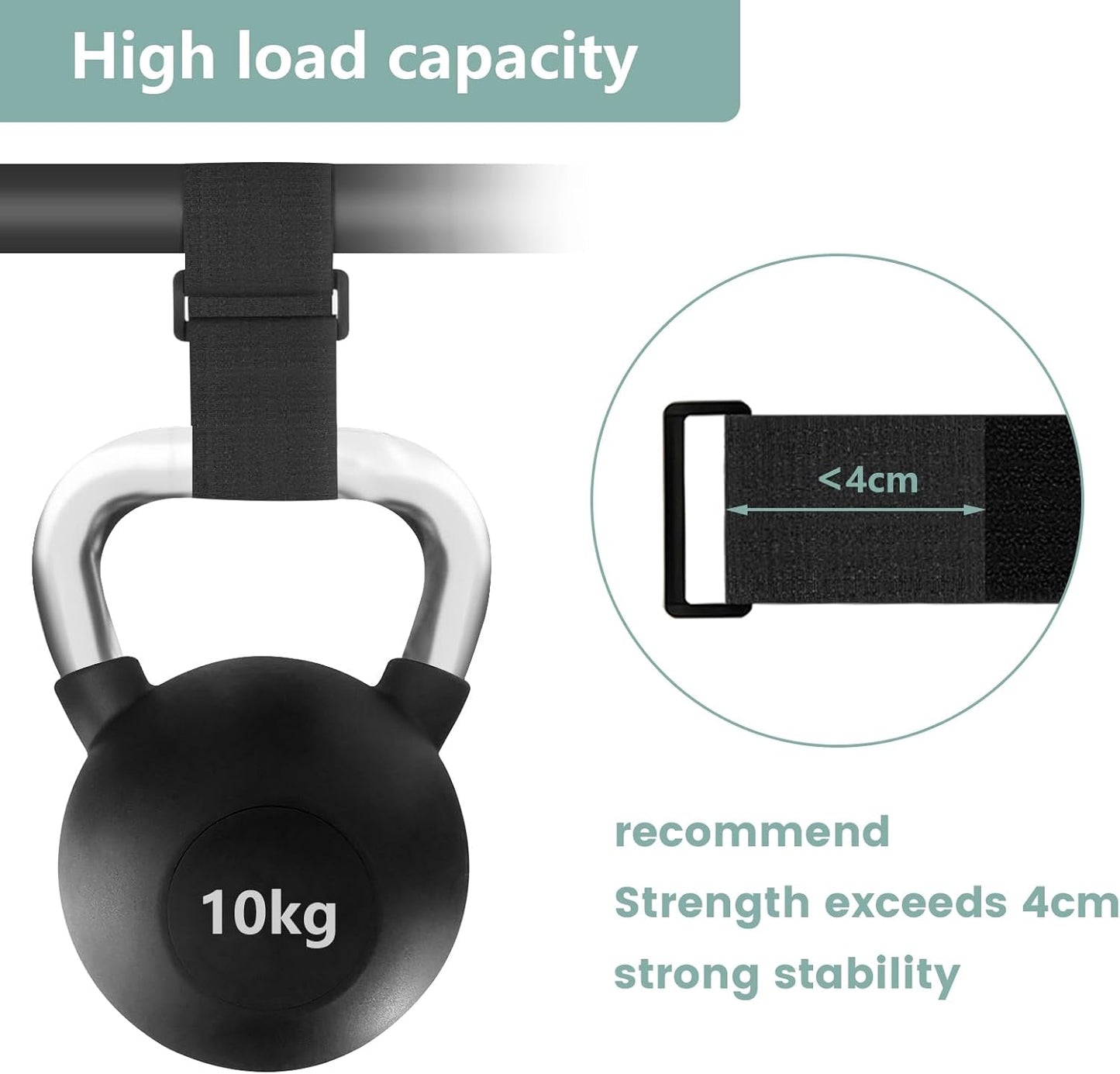 1.5In x 16Ft Cinch Straps Heavy Duty With 20 Buckles, Black Nylon Hook and Loop Straps, Reusable Long Cable Ties for Organizer or Storage