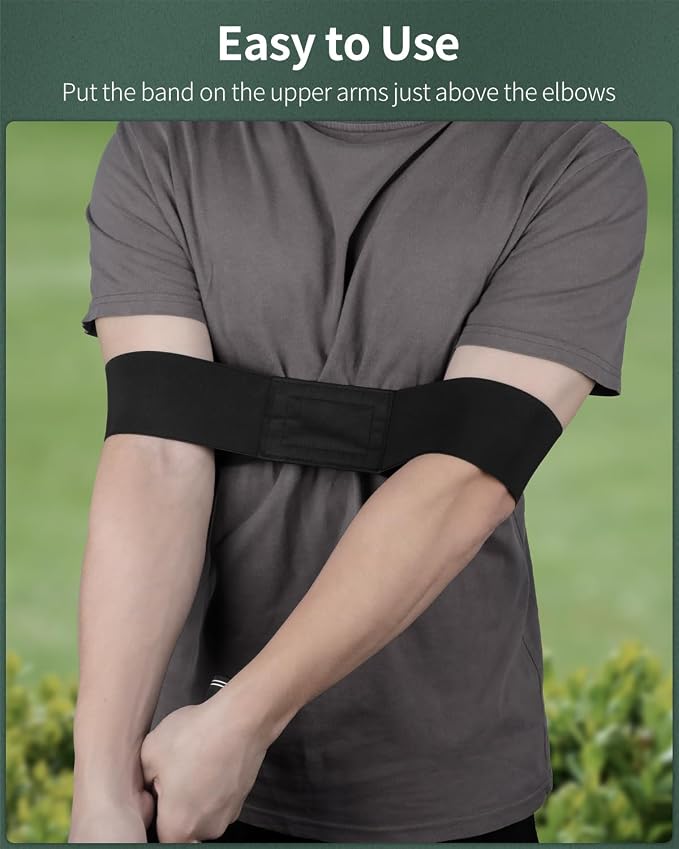 GreenHaven Golf Swing Arm Band Golf Swing Training Aid Elastic Swing Correcting - Image 2
