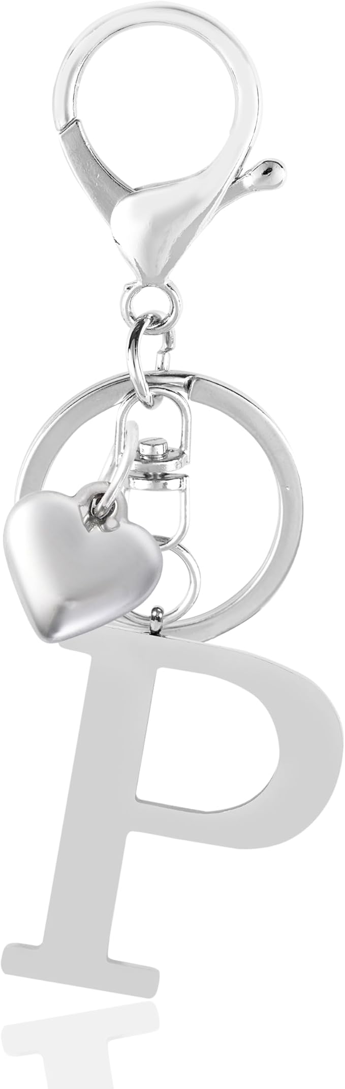 Metal Heart Alphabet Keychain for Women, Girls by Anhbkar