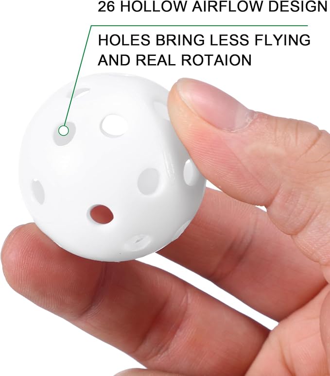 Tradder 120 Pcs 42mm Practice Golf Balls Hollow Sports Golf Training Balls - Image 4