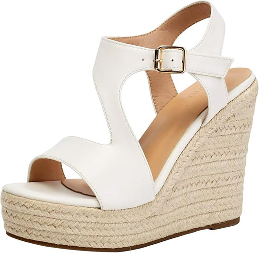 Women's Wedge Sandals, Espadrille Platform Summer Sandals, Wedge Ankle Strap by Sopends