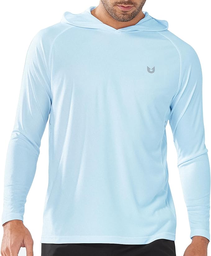 NORTHYARD Men's UPF 50+ Hoodie Shirts Long Sleeve Sun Protection Fishing Swim by NORTHYARD