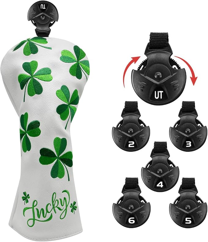 Golf Headcovers Live Lucky Golf Driver Covers Advanced Embroidery Fairway Wood - Image 3