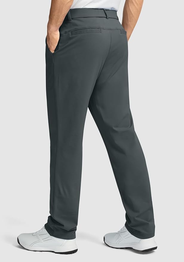 Soothfeel Men's Fleece Lined Pants 30"/32"/34" Golf Work Dress Pants Casual - Image 3