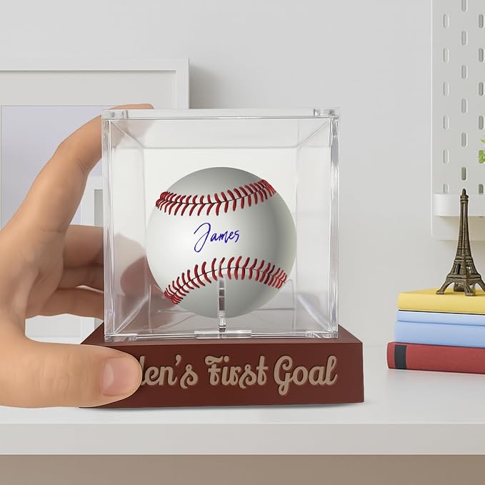 Personalized Engraved Baseball Display Case - Image 8