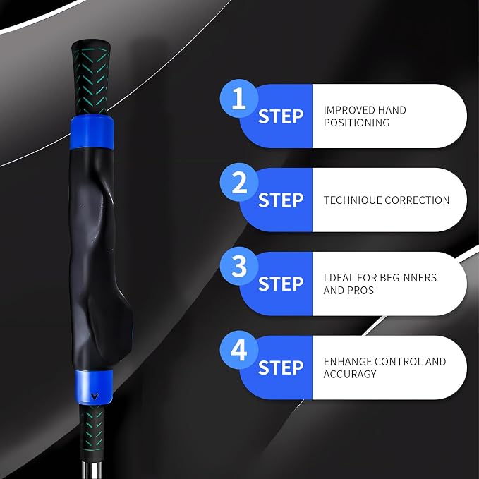 Golf Grip Trainer for Correct Hand Position Golf Training Aid Practice Kit for - Image 2