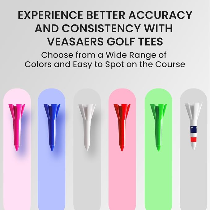 Golf Tees Plastic 1 1/2 inch Value 300 600 Pack, Upgrade More Unbreakable Bulk - Image 6