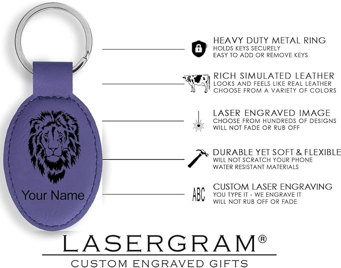 LaserGram Oval Keychain, Disc Golf, Personalized Engraving Included - Image 5