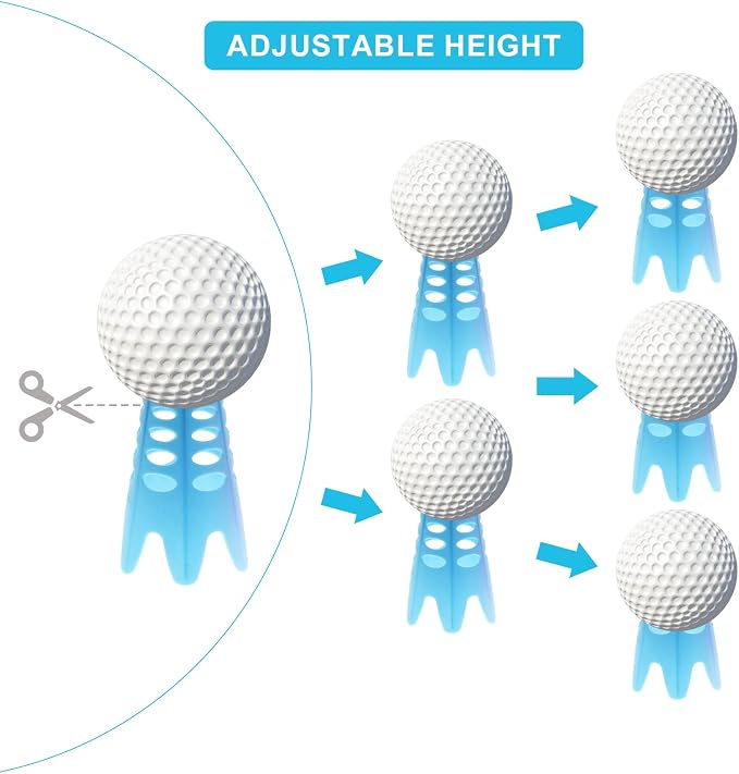 Golf Simulator Tees, Plastic Indoor Golf Mat Tees Practice Turf and Driving - Image 3