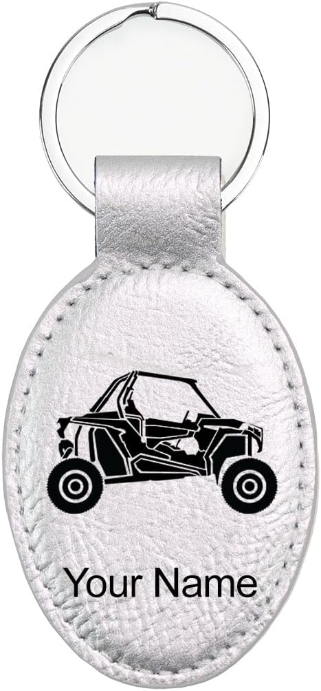 LaserGram Oval Keychain, Off Road Racer, Personalized Engraving Included by LaserGramCustomEngravedGifts