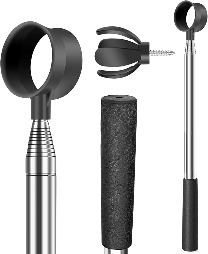 Golf Ball Retriever for Water Telescopic, 9Ft/12Ft Stainless Steel Ball by Nogcay
