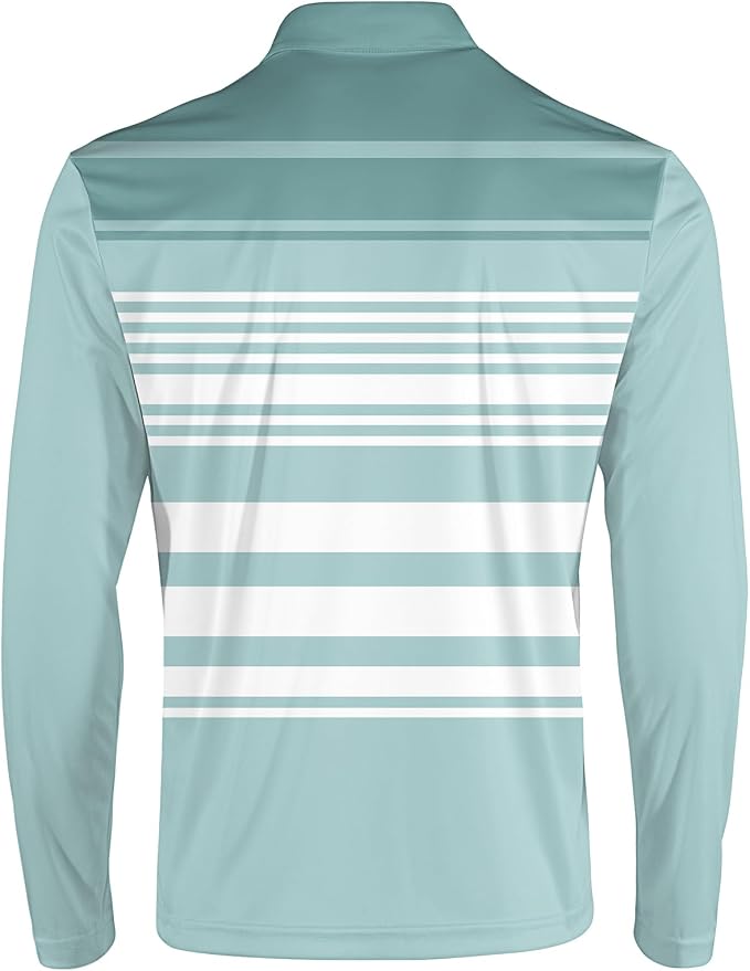 Men's Long Sleeve Golf Shirt Quick Dry 3 Button Work Fishing Outdoor Casual - Image 4