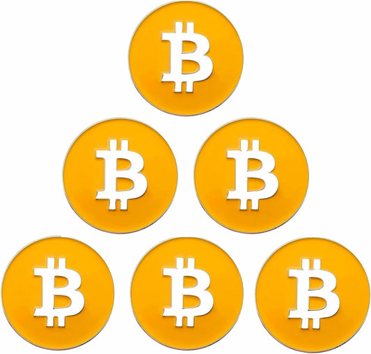 Bitcoin Golf Ball Markers Value Pack - Works with Most Hat Magnetic Clips and Divot Repair Tools Men and Women Golf Gift Accessories Funny Ball Mark Bulk Lot