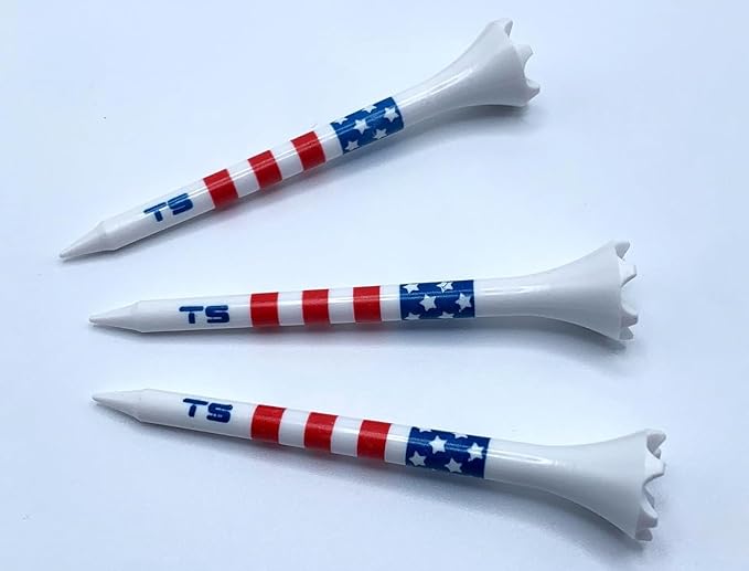TRUESTRIKE Premium USA Golf Tees – 100-Pack Durable 3¼" / 2¾" Plastic Tees – - Image 2
