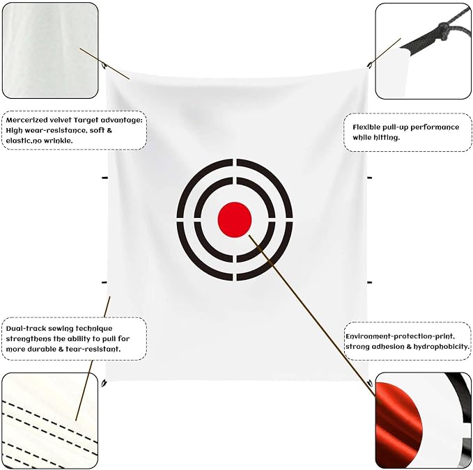 Gagalileo Golf Target Cloth: Protective Net Portable Easy Setup - Image 3