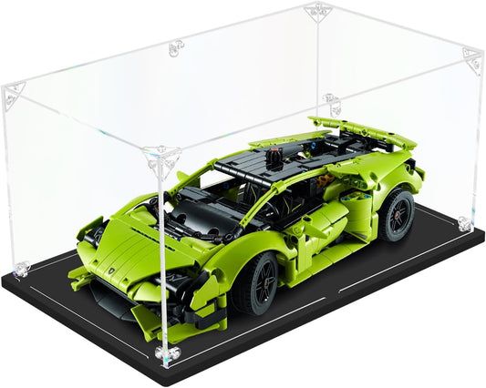 3MM Clear Acrylic Display Case for 1:18 Scale Vehicle Model, Thickened Acrylic Display Box for Lego Model Cars Lego 42161 / 42138 （11.81x7.87x5.91inch, 1:18）