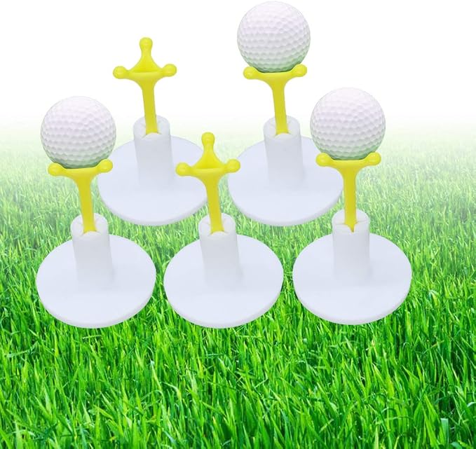 Golf Rubber Tee Holder Set for Golf Driving Range Tee Practice Tool Pack of 5 - Image 5