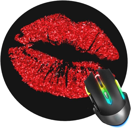 Red Lips Mouse Pad, Lipstick Mouse Pads by ZUIDSYI