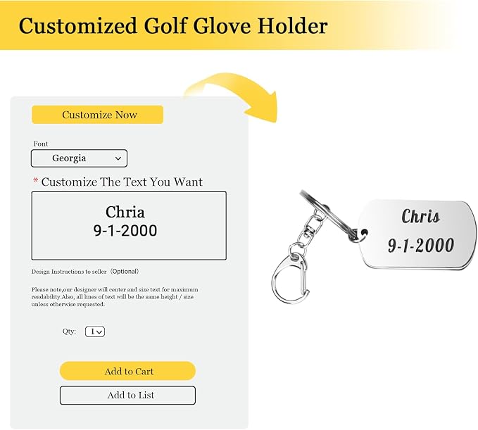 Personalized Custom Golf Gloves Stretcher Support - Image 2
