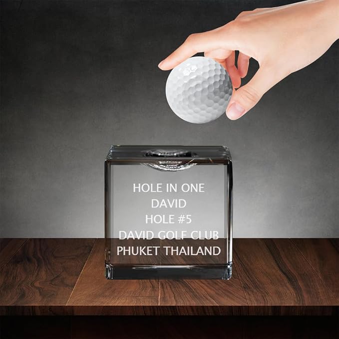 Personalized Hole in One Golf Ball Display Case, Custom Name Hole in One Golf - Image 5