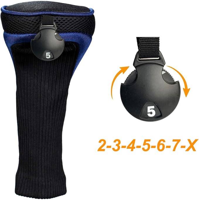 3pcs Nylon Golf Head Covers - Image 3