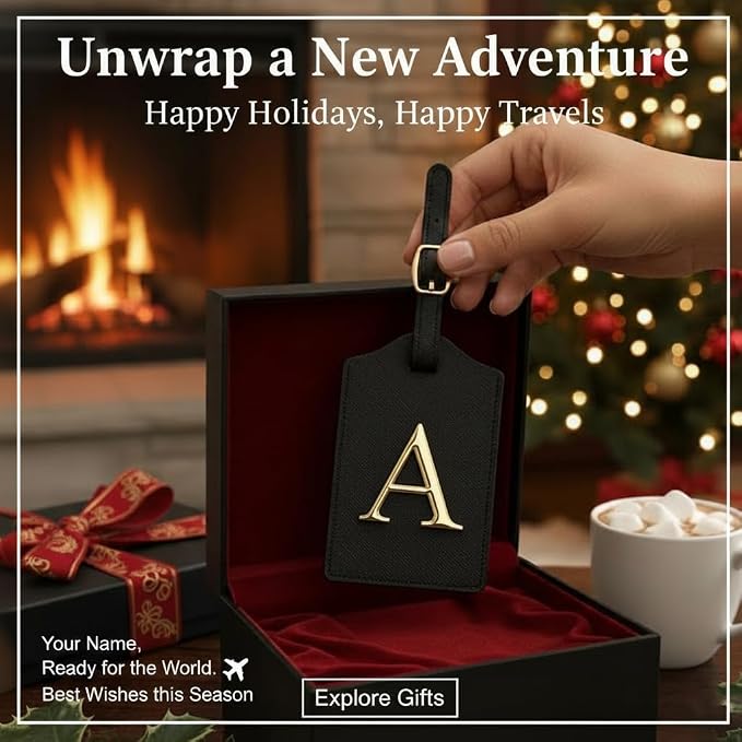 Personalized Initial Letter Luggage Tag - Image 4