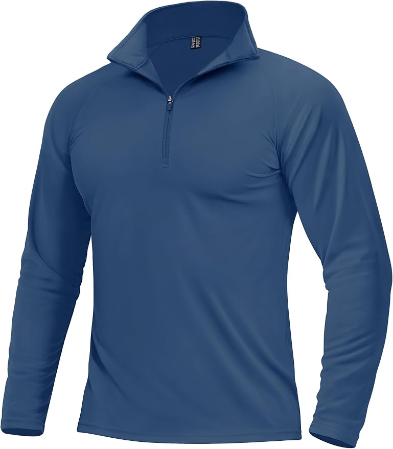 Boladeci Men's Quarter Zip Pullover Premium Fleece Lined Long Sleeve Golf by Boladeci