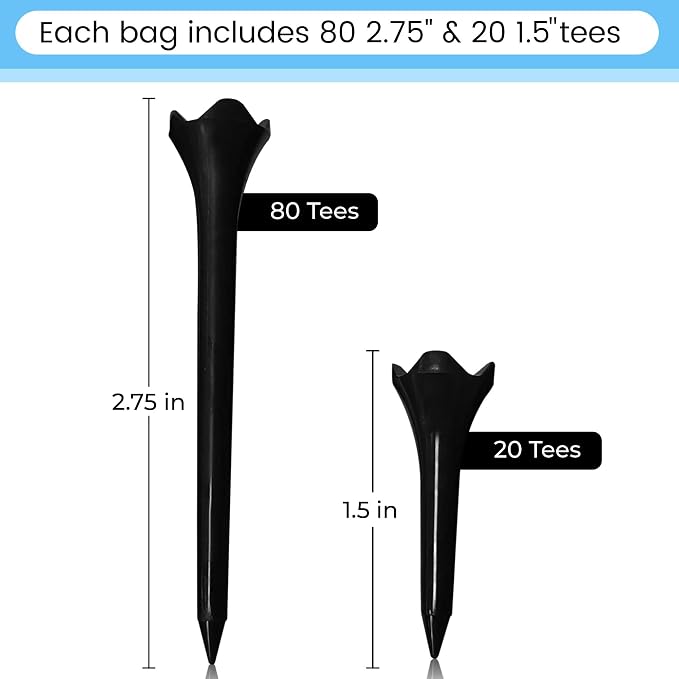 Premium Plastic Golf Tees - Image 2