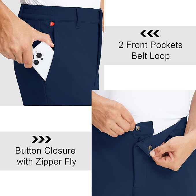 M MAELREG Golf Pants Men Fleece Lined 30"/32"/34" Heat-Tech Dress Pants - Image 4